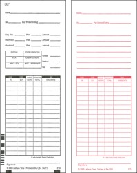 Lathem E79 Two-Sided Payroll or Job Costing Time Card