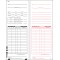 Lathem E79 Two-Sided Payroll/Job Costing Time Cards (box of 1000)