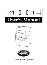 Lathem 7000E User Manual