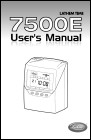 Lathem 7500E User Manual