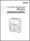 Amano BX-1500 User Manual