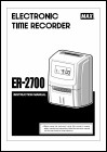 Max ER-2700 User Manual