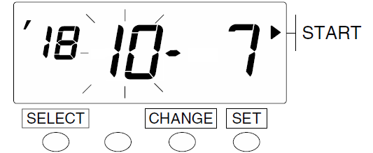 Seiko QR-350 Time Clock (delete daylight saving - step 4)