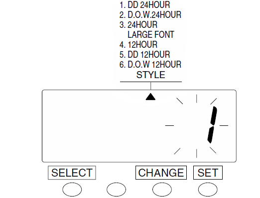 Seiko QR-350 Time Clock (change print style - step 2)