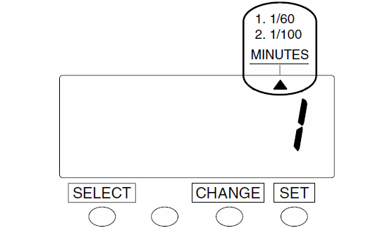 Seiko QR-350 Time Clock (change print minutes - step 2)