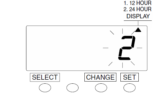 Seiko QR-350 Time Clock (change display hours - step 3)