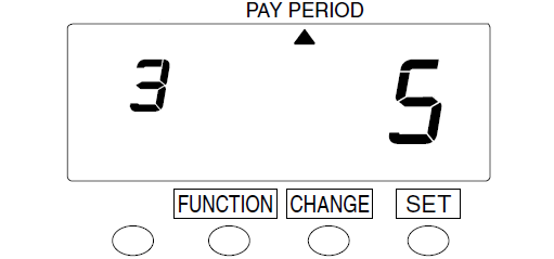 Seiko QR-375 Time Clock (change bi-weekly pay period - step 5a)