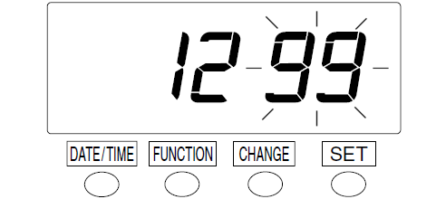 Seiko QR-395 Time Clock (change password - step 5)