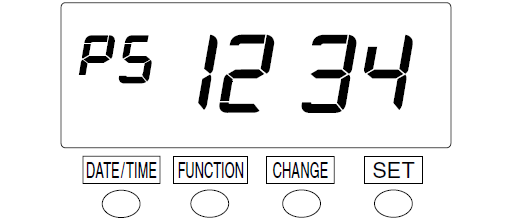 Seiko QR-395 Time Clock (change password - step 6)