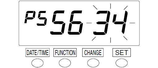 Seiko QR-395 Time Clock (change password - step 8)