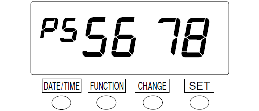 Seiko QR-395 Time Clock (change password - step 8a)