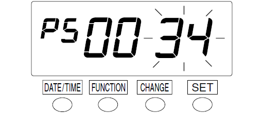 Seiko QR-395 Time Clock (delete password - step 8)