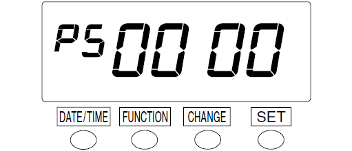 Seiko QR-395 Time Clock (delete password - step 8a)