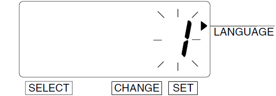 Seiko TP-5 Time Clock (change print language - step 3)