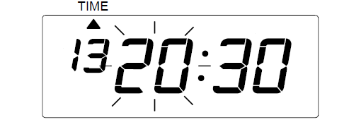 Seiko Z120 Time Clock (change display hours - step 6)
