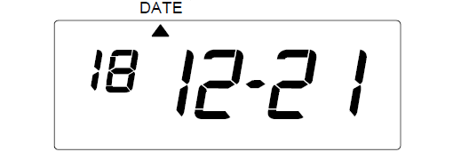 Seiko Z120 Time Clock set the date - step 8a)