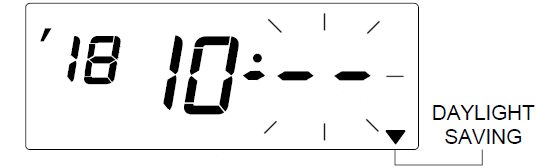 Seiko Z120 Time Clock (change daylight saving time - step 8)