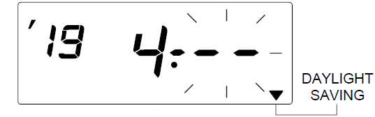 Seiko Z120 Time Clock (change daylight saving time - step 12)