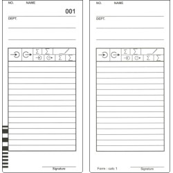 Kings Power KP-201 Double-Sided Payroll Time Card