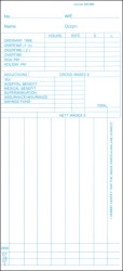 QR-900 Weekly Payroll Time Card